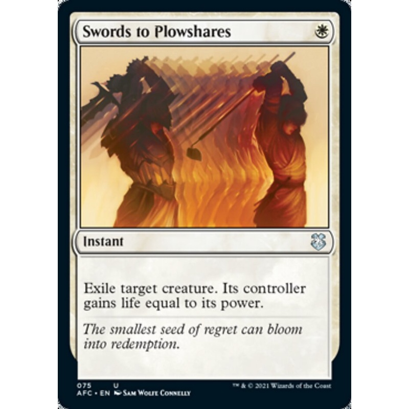Swords to Plowshares [Dungeons & Dragons: Adventures in the Forgotten Realms Commander]