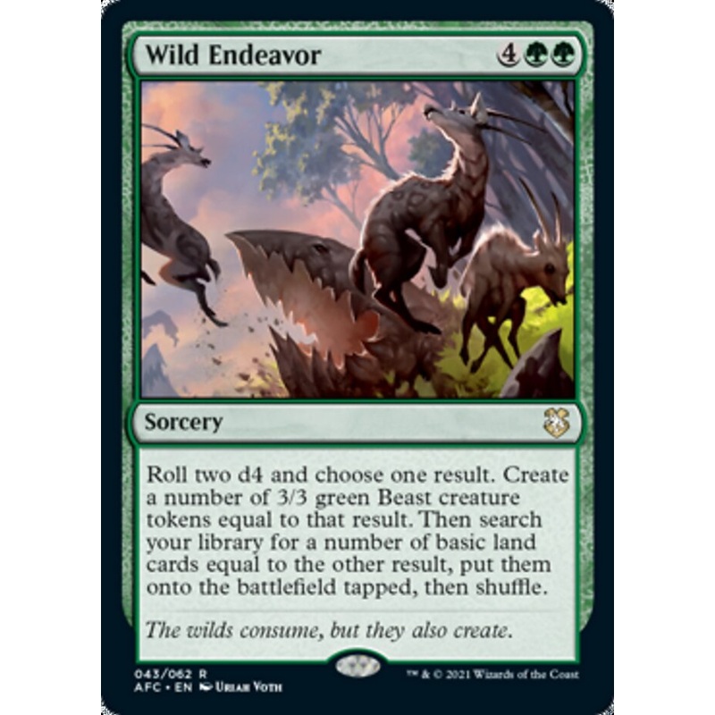 Wild Endeavor [Dungeons & Dragons: Adventures in the Forgotten Realms Commander]