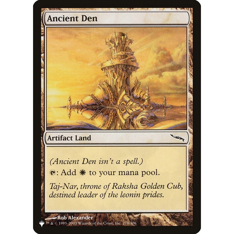 Ancient Den [The List]