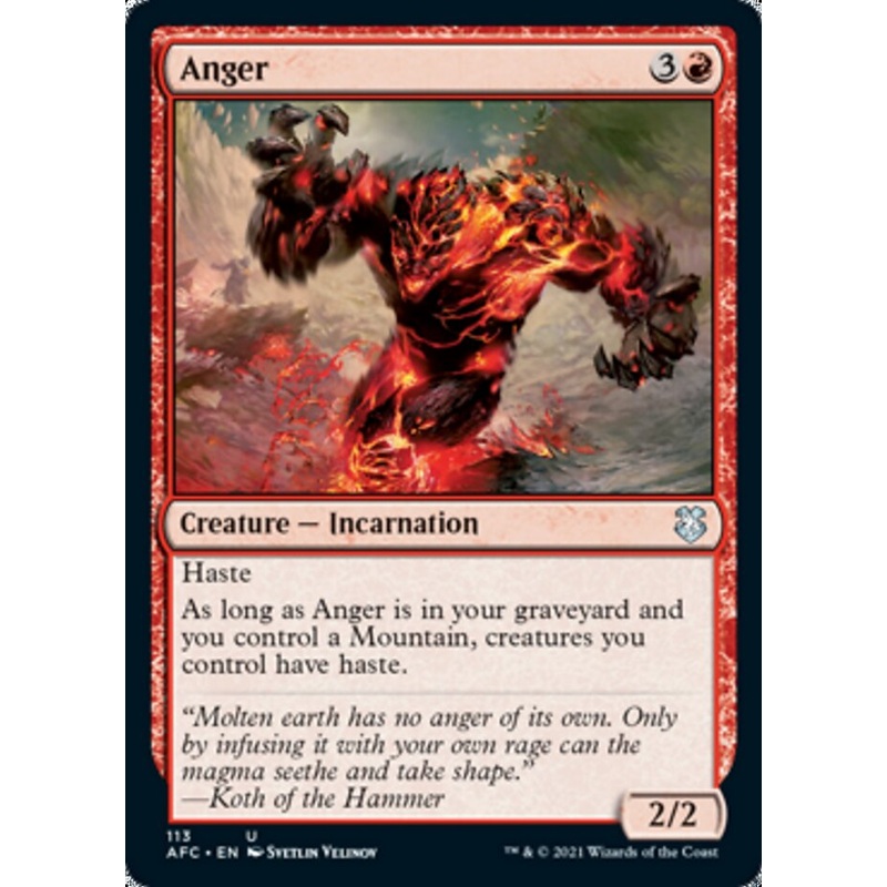 Anger [Dungeons & Dragons: Adventures in the Forgotten Realms Commander]