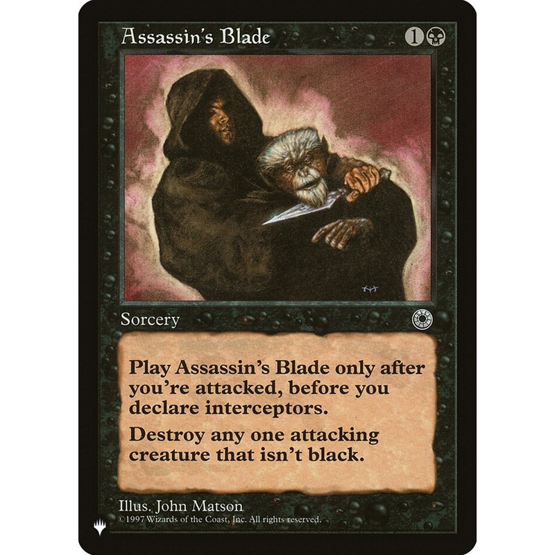 Assassin's Blade [The List]