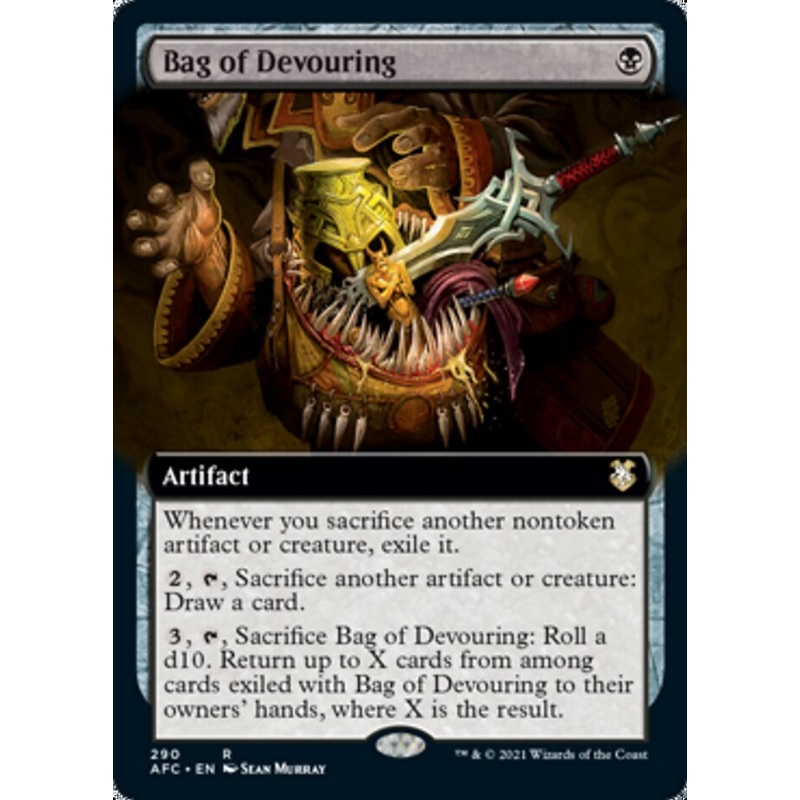 Bag of Devouring (Extended Art) [Dungeons & Dragons: Adventures in the Forgotten Realms Commander]