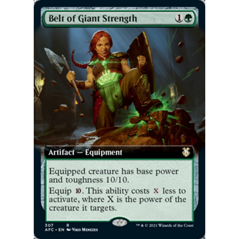 Belt of Giant Strength (Extended Art) [Dungeons & Dragons: Adventures in the Forgotten Realms Commander]