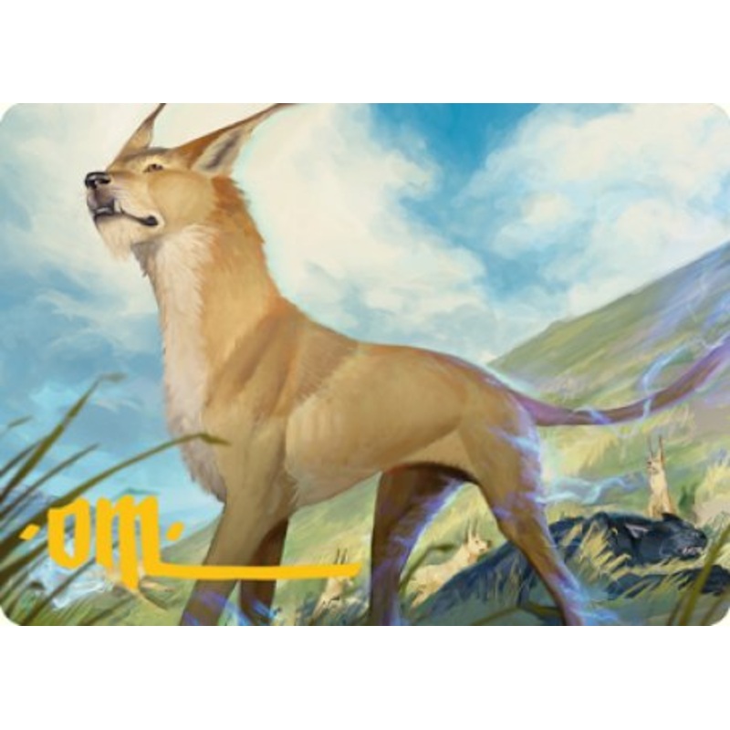 Blink Dog Art Card (Gold-Stamped Signature) [Dungeons & Dragons: Adventures in the Forgotten Realms Art Series]