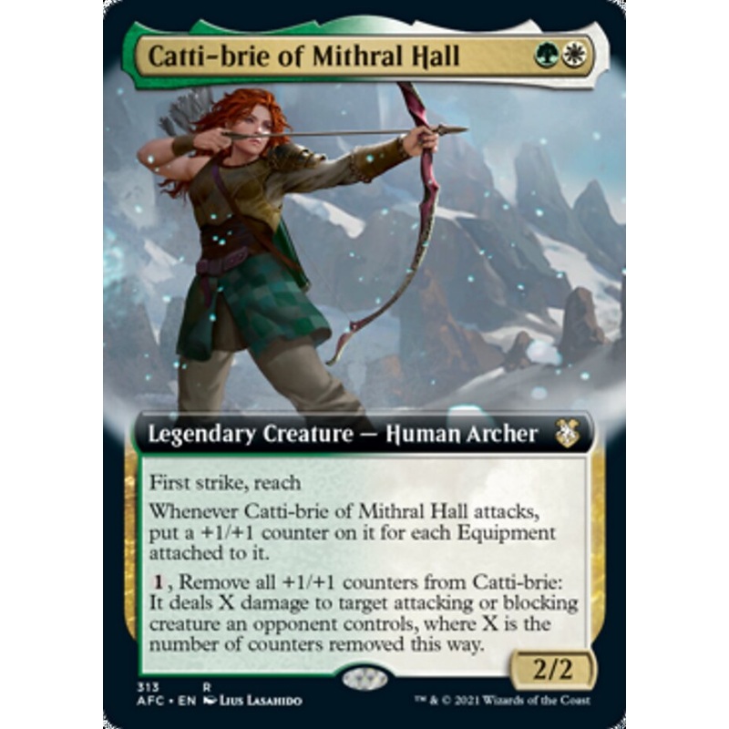 Catti-brie of Mithral Hall (Extended Art) [Dungeons & Dragons: Adventures in the Forgotten Realms Commander]