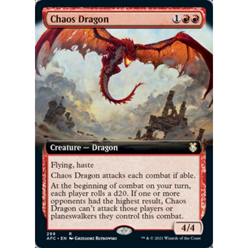 Chaos Dragon (Extended Art) [Dungeons & Dragons: Adventures in the Forgotten Realms Commander]