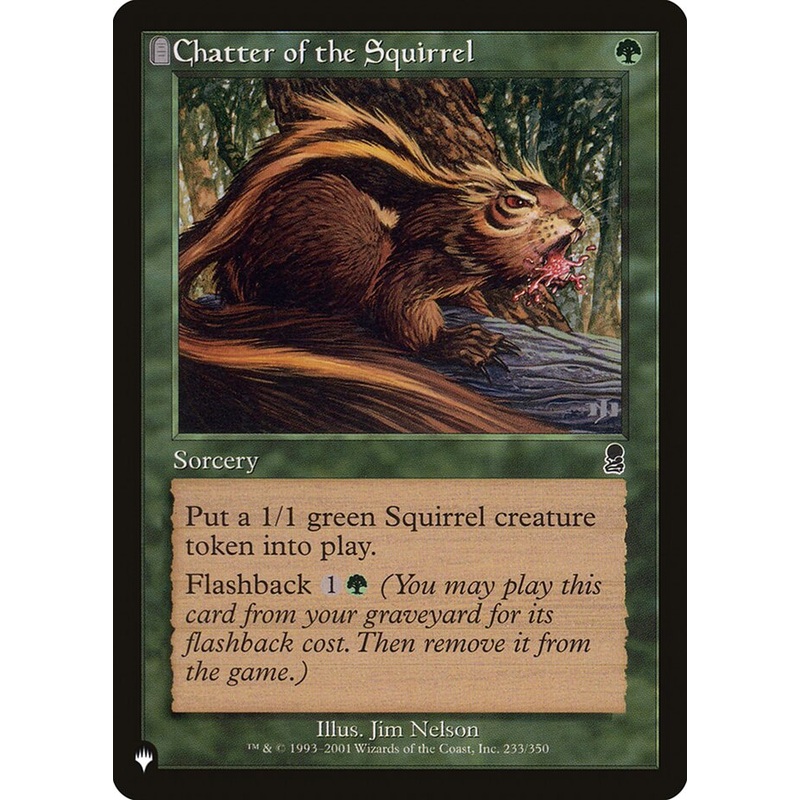 Chatter of the Squirrel [The List]