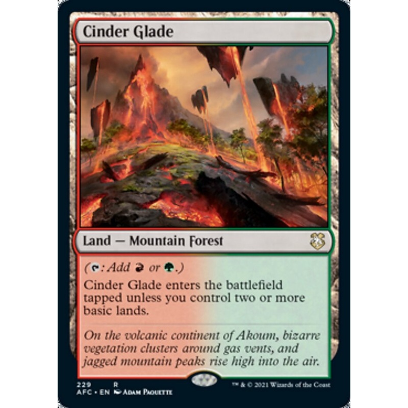 Cinder Glade [Dungeons & Dragons: Adventures in the Forgotten Realms Commander]