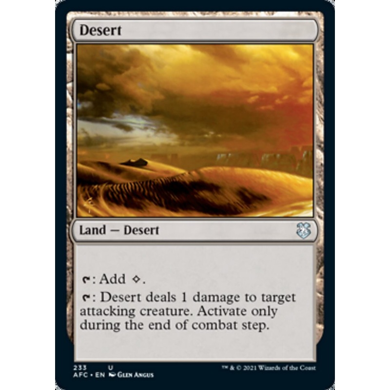 Desert [Dungeons & Dragons: Adventures in the Forgotten Realms Commander]