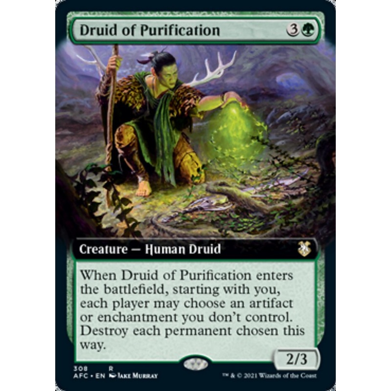 Druid of Purification (Extended Art) [Dungeons & Dragons: Adventures in the Forgotten Realms Commander]