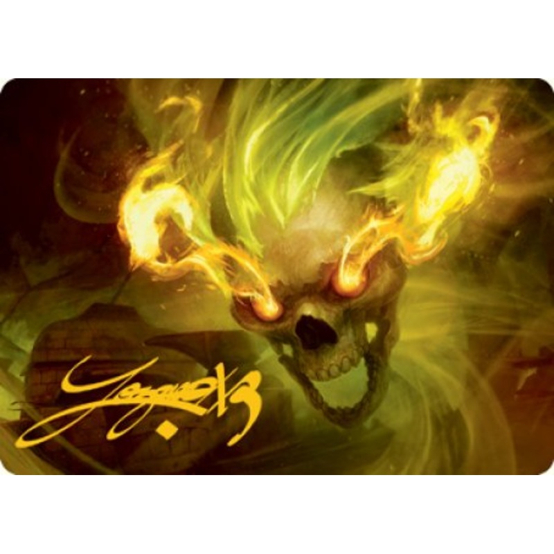 Flameskull Art Card (Gold-Stamped Signature) [Dungeons & Dragons: Adventures in the Forgotten Realms Art Series]