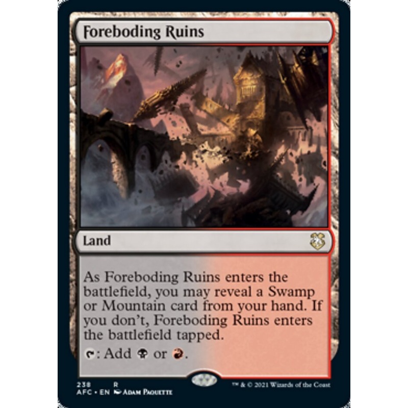 Foreboding Ruins [Dungeons & Dragons: Adventures in the Forgotten Realms Commander]