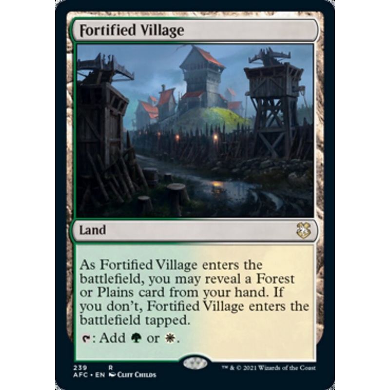 Fortified Village [Dungeons & Dragons: Adventures in the Forgotten Realms Commander]