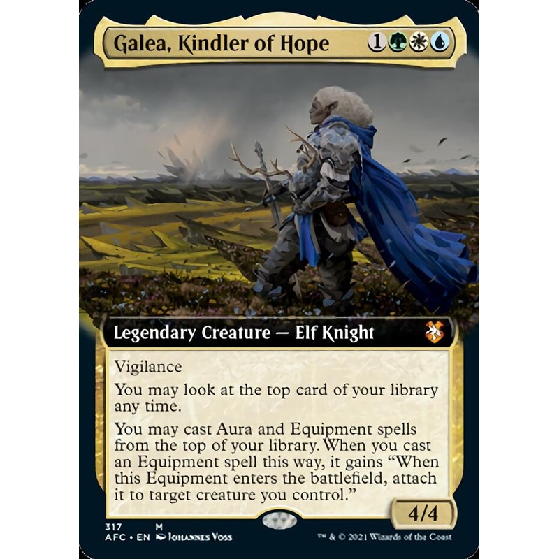 Galea, Kindler of Hope (Extended Art) [Dungeons & Dragons: Adventures in the Forgotten Realms Commander]
