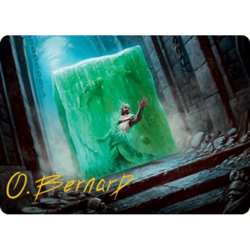 Gelatinous Cube Art Card (Gold-Stamped Signature) [Dungeons & Dragons: Adventures in the Forgotten Realms Art Series]