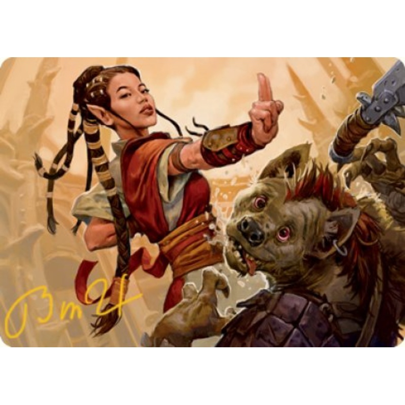 Half-Elf Monk Art Card (Gold-Stamped Signature) [Dungeons & Dragons: Adventures in the Forgotten Realms Art Series]