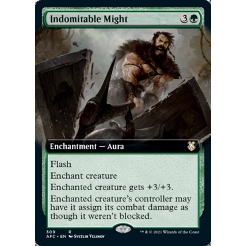 Indomitable Might (Extended Art) [Dungeons & Dragons: Adventures in the Forgotten Realms Commander]