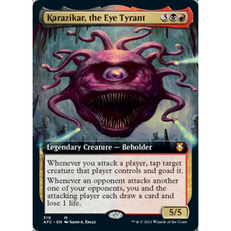 Karazikar, the Eye Tyrant (Extended Art) [Dungeons & Dragons: Adventures in the Forgotten Realms Commander]