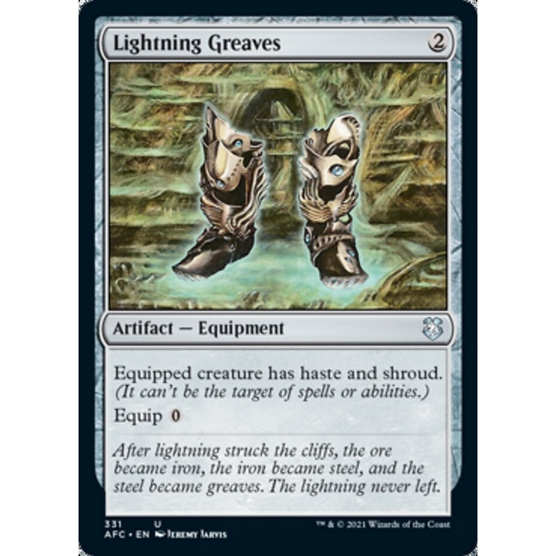 Lightning Greaves [Dungeons & Dragons: Adventures in the Forgotten Realms Commander]