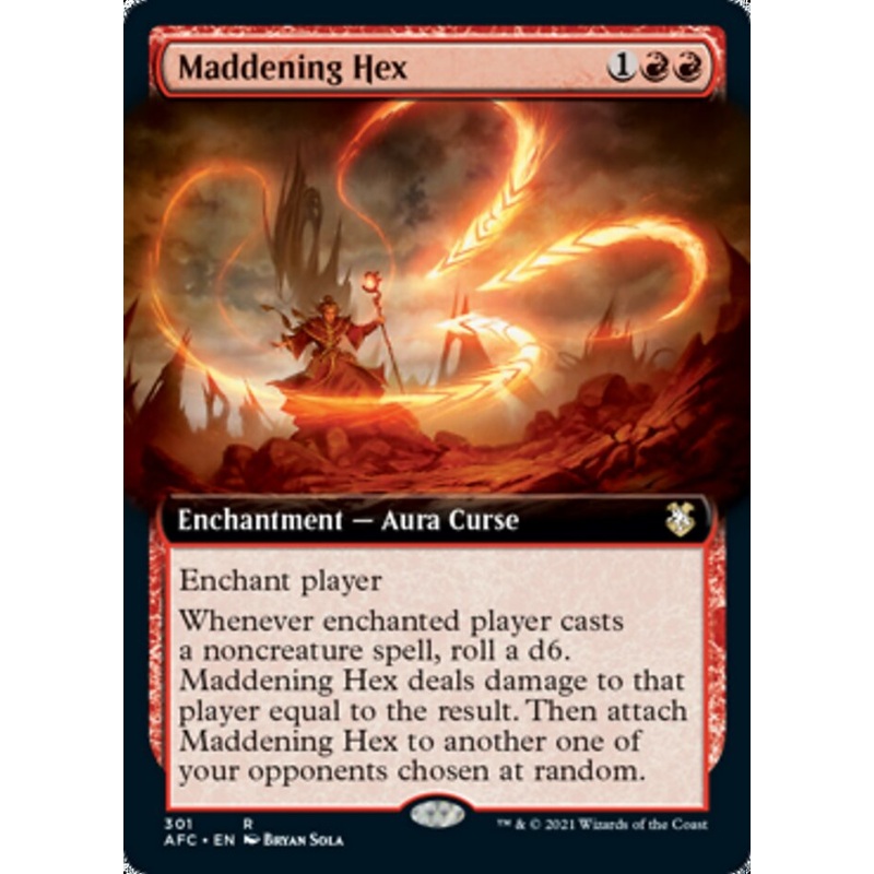 Maddening Hex (Extended Art) [Dungeons & Dragons: Adventures in the Forgotten Realms Commander]