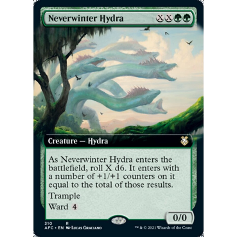 Neverwinter Hydra (Extended Art) [Dungeons & Dragons: Adventures in the Forgotten Realms Commander]