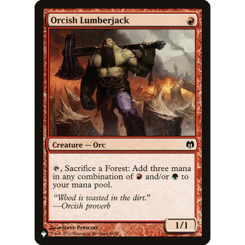 Orcish Lumberjack [The List]