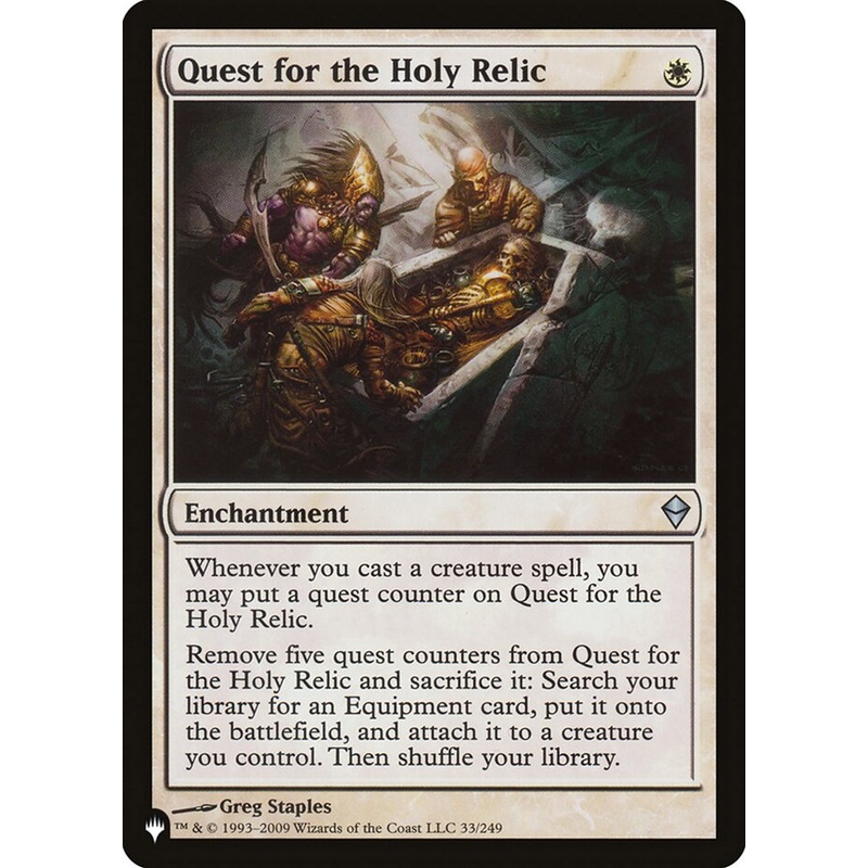 Quest for the Holy Relic [The List]