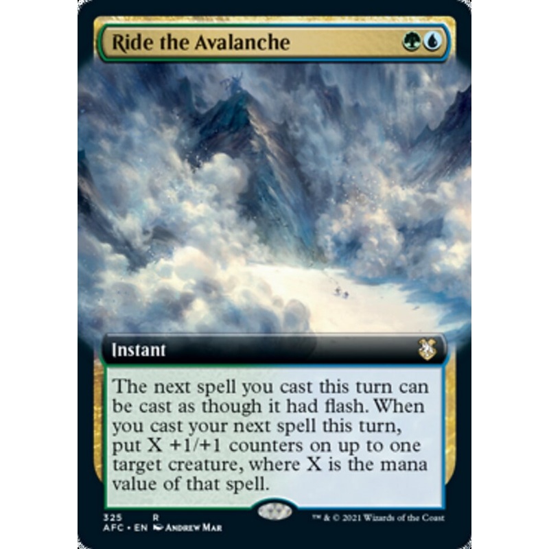 Ride the Avalanche (Extended Art) [Dungeons & Dragons: Adventures in the Forgotten Realms Commander]