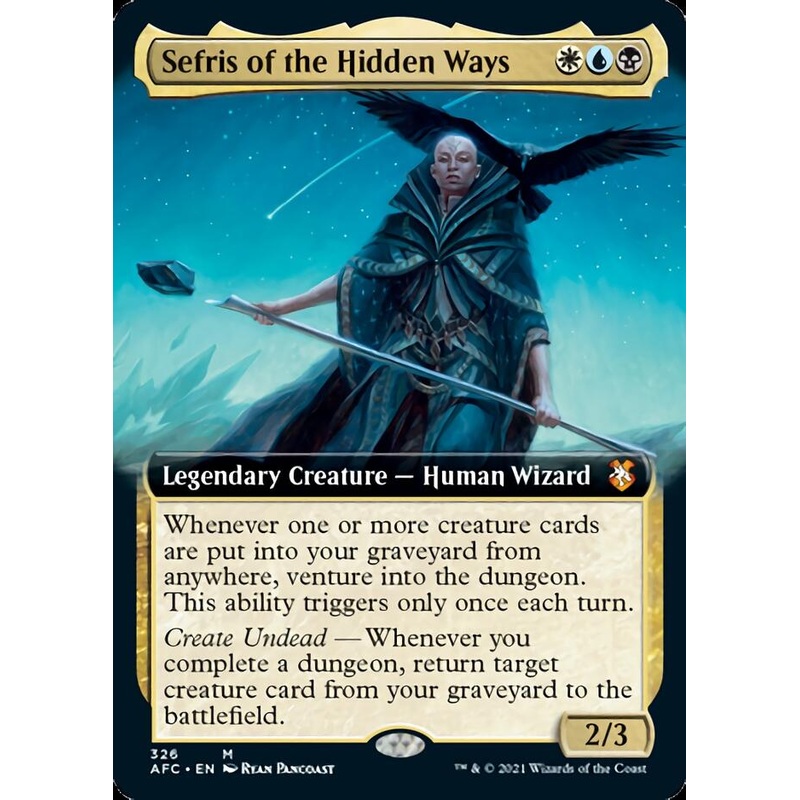 Sefris of the Hidden Ways (Extended Art) [Dungeons & Dragons: Adventures in the Forgotten Realms Commander]