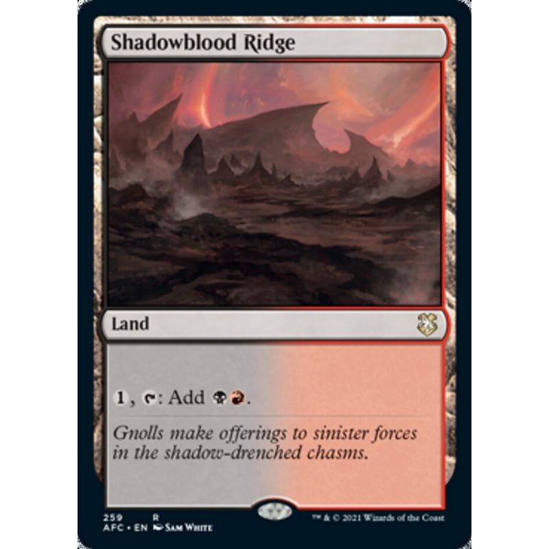 Shadowblood Ridge [Dungeons & Dragons: Adventures in the Forgotten Realms Commander]