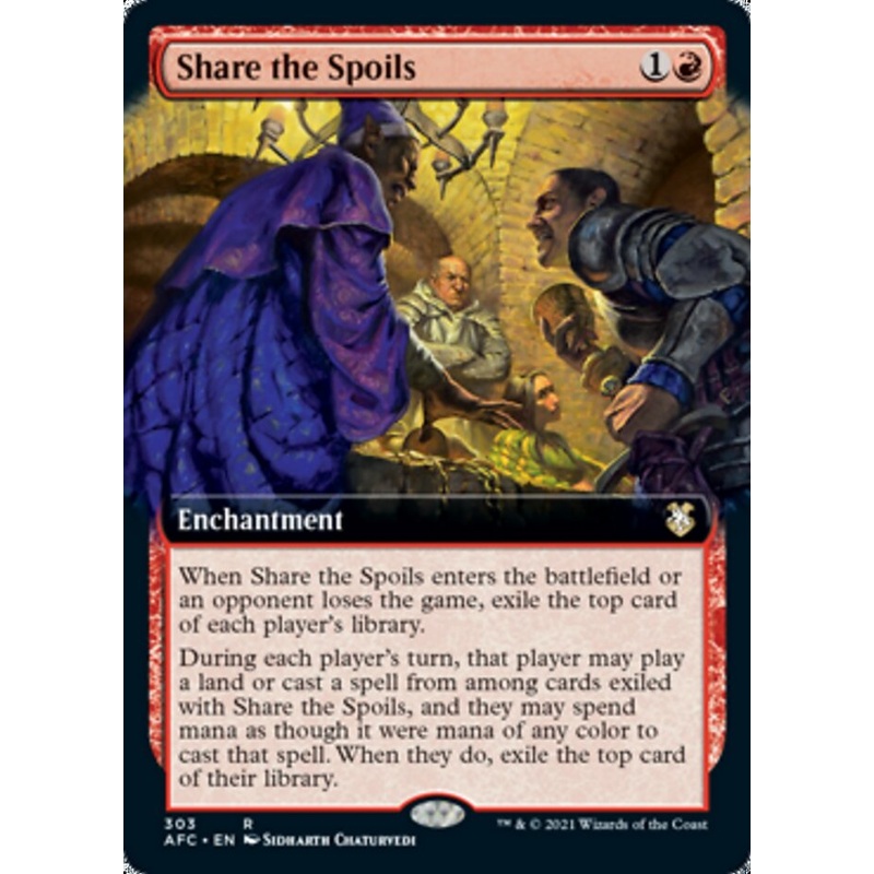 Share the Spoils (Extended Art) [Dungeons & Dragons: Adventures in the Forgotten Realms Commander]