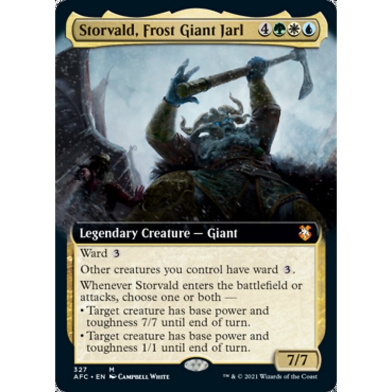 Storvald, Frost Giant Jarl (Extended Art) [Dungeons & Dragons: Adventures in the Forgotten Realms Commander]