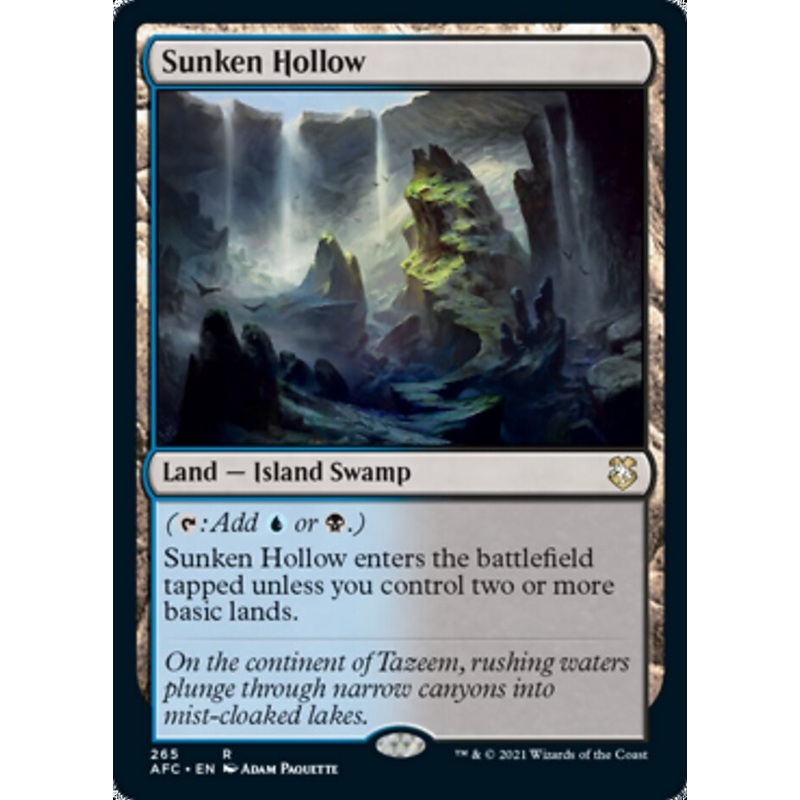 Sunken Hollow [Dungeons & Dragons: Adventures in the Forgotten Realms Commander]