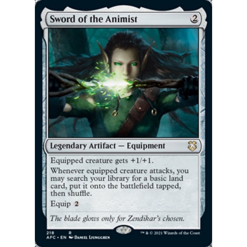 Sword of the Animist [Dungeons & Dragons: Adventures in the Forgotten Realms Commander]