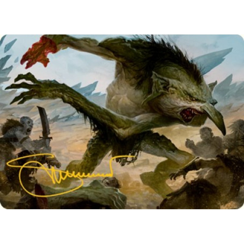 Troll Art Card (Gold-Stamped Signature) [Dungeons & Dragons: Adventures in the Forgotten Realms Art Series]