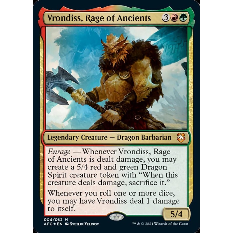 Vrondiss, Rage of Ancients [Dungeons & Dragons: Adventures in the Forgotten Realms Commander]