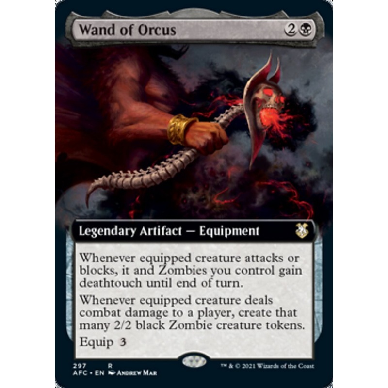 Wand of Orcus (Extended Art) [Dungeons & Dragons: Adventures in the Forgotten Realms Commander]