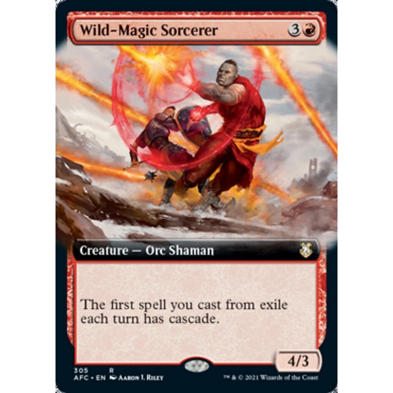 Wild-Magic Sorcerer (Extended Art) [Dungeons & Dragons: Adventures in the Forgotten Realms Commander]