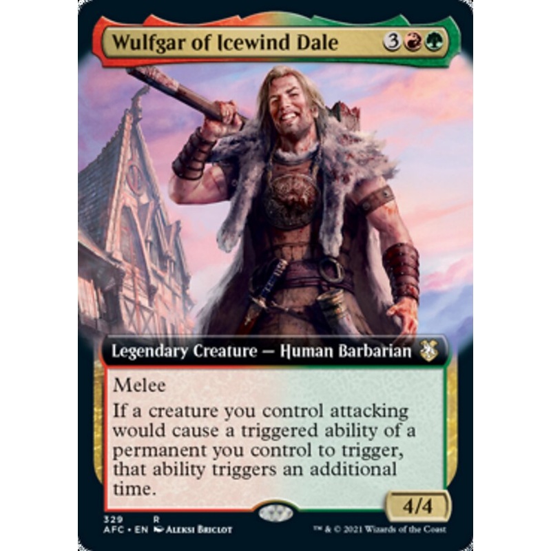 Wulfgar of Icewind Dale (Extended Art) [Dungeons & Dragons: Adventures in the Forgotten Realms Commander]