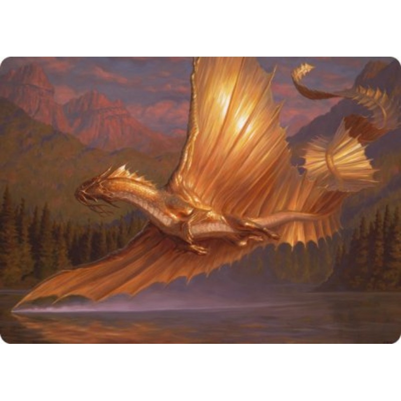 Adult Gold Dragon Art Card [Dungeons & Dragons: Adventures in the Forgotten Realms Art Series]