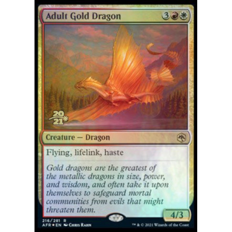 Adult Gold Dragon [Dungeons & Dragons: Adventures in the Forgotten Realms Prerelease Promos]