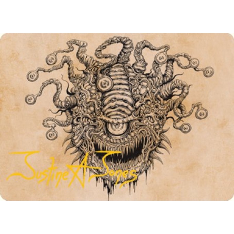 Baleful Beholder (Showcase) Art Card (Gold-Stamped Signature) [Dungeons & Dragons: Adventures in the Forgotten Realms Art Series]