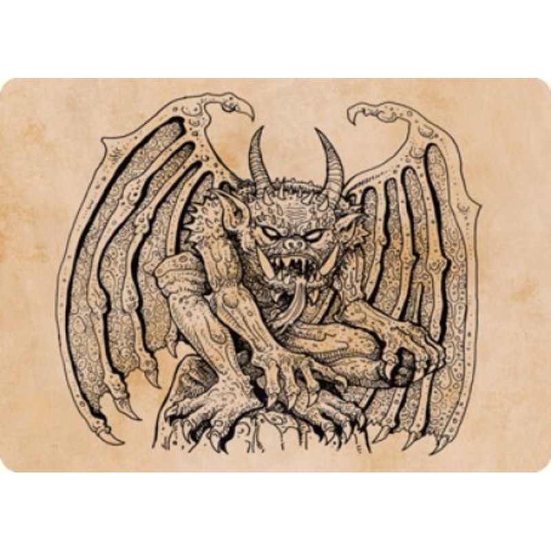 Cloister Gargoyle (Showcase) Art Card [Dungeons & Dragons: Adventures in the Forgotten Realms Art Series]
