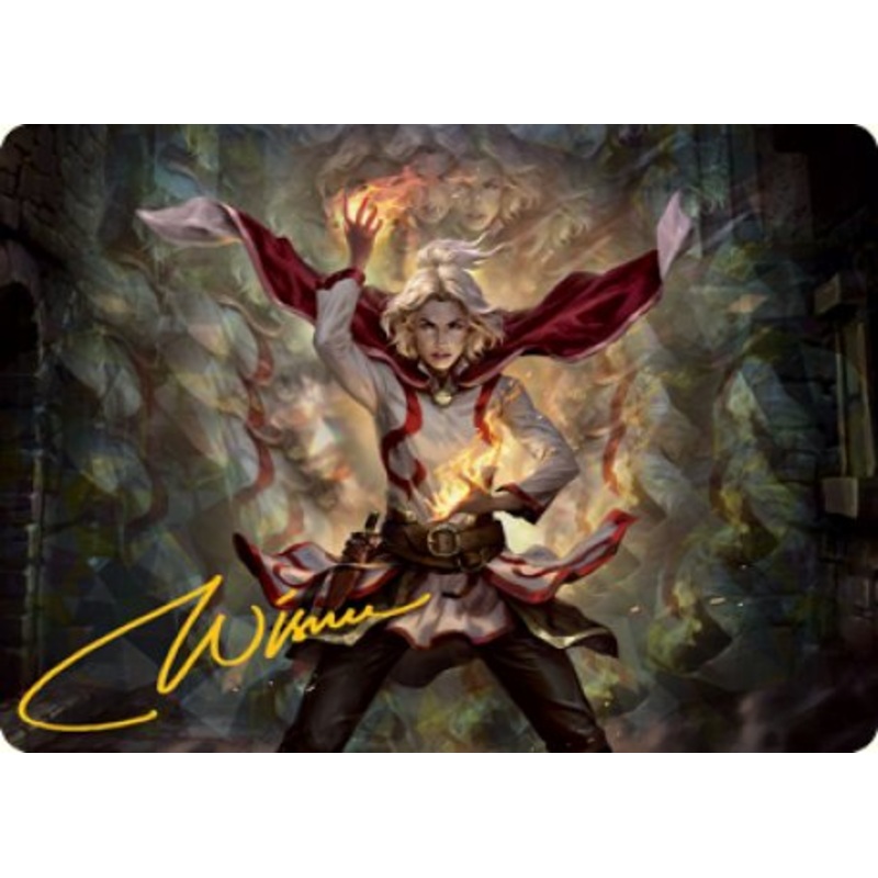 Delina, Wild Mage Art Card (Gold-Stamped Signature) [Dungeons & Dragons: Adventures in the Forgotten Realms Art Series]