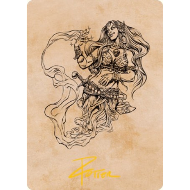 Djinni Windseer (Showcase) Art Card (Gold-Stamped Signature) [Dungeons & Dragons: Adventures in the Forgotten Realms Art Series]