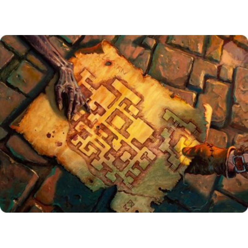 Dungeon Map Art Card [Dungeons & Dragons: Adventures in the Forgotten Realms Art Series]