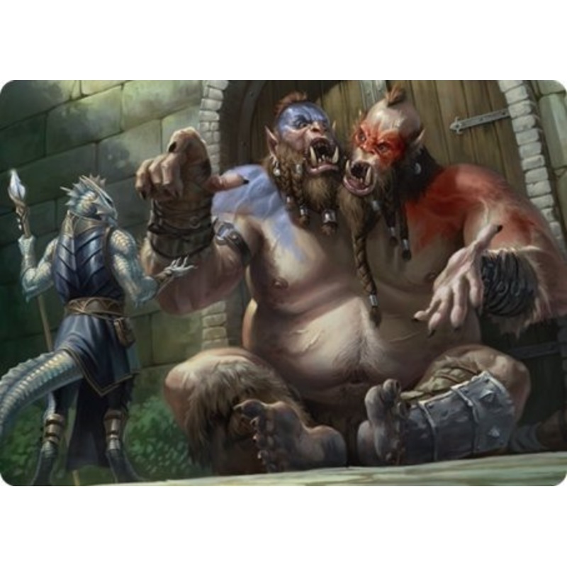Ettin Art Card [Dungeons & Dragons: Adventures in the Forgotten Realms Art Series]