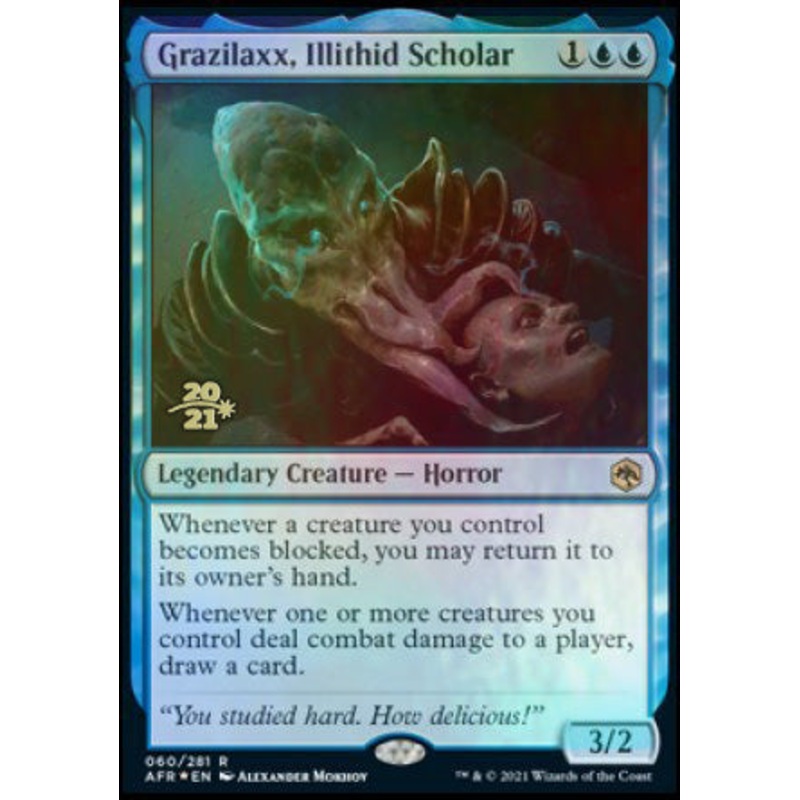 Grazilaxx, Illithid Scholar [Dungeons & Dragons: Adventures in the Forgotten Realms Prerelease Promos]