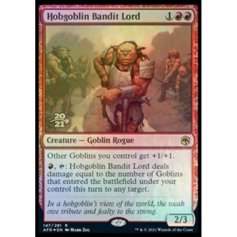 Hobgoblin Bandit Lord [Dungeons & Dragons: Adventures in the Forgotten Realms Prerelease Promos]
