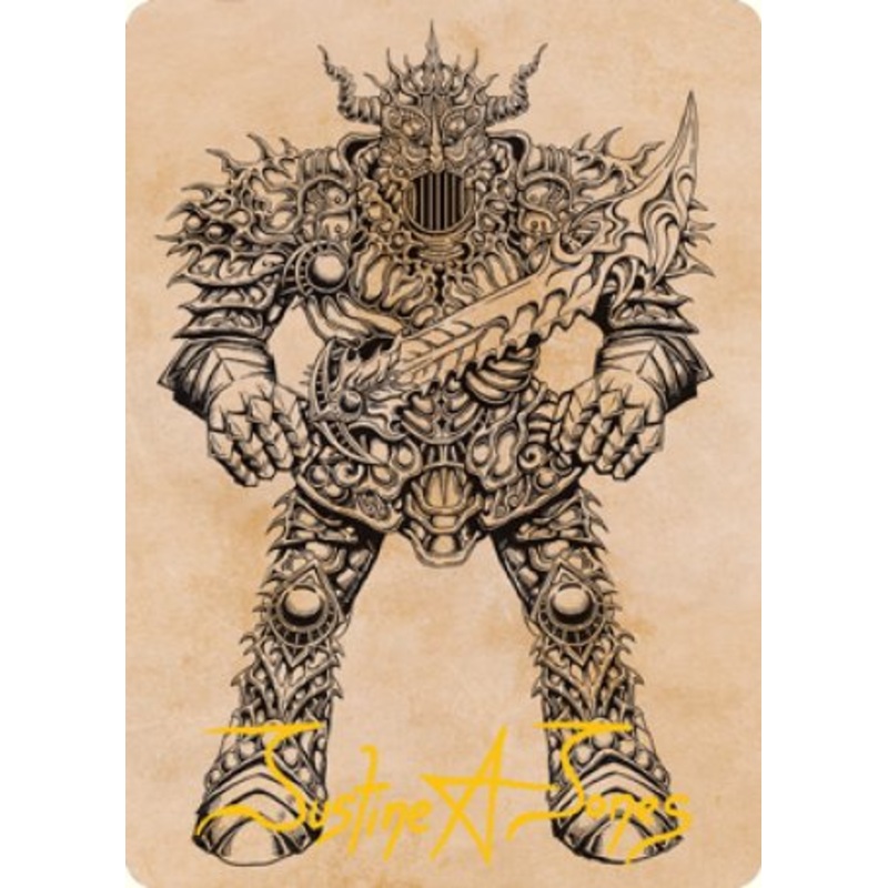 Iron Golem (Showcase) Art Card (Gold-Stamped Signature) [Dungeons & Dragons: Adventures in the Forgotten Realms Art Series]